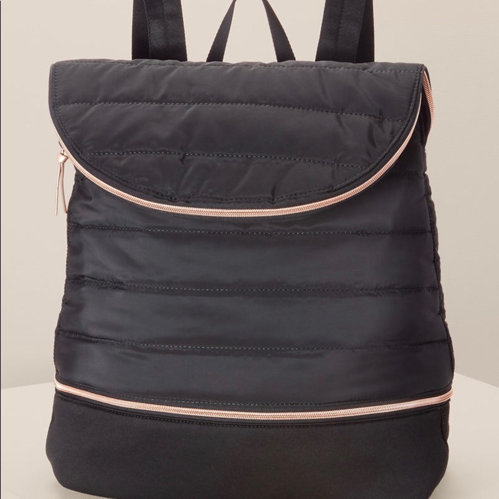 Stella&Dot Crush it Backpack, Black/Rose Gold